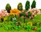 28 Pcs Miniature Fairy Garden Tree Plant Ornament, Mixed Model Trees 1-3 Inches, Miniature Dollhouse Pots Decor Moss Bonsai Micro Landscape